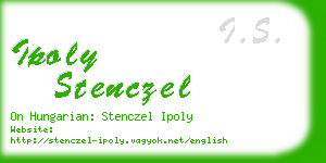 ipoly stenczel business card